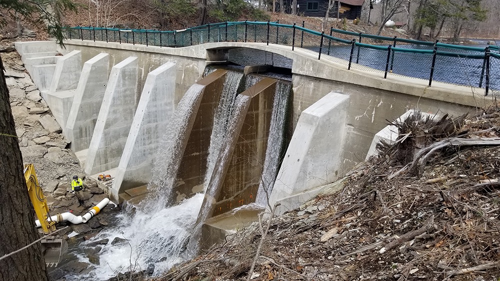 Bass Lake dam engineering