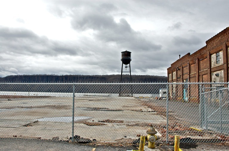 Industrial site on Hudson River