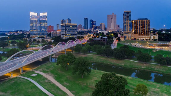 Fort Worth skyline.