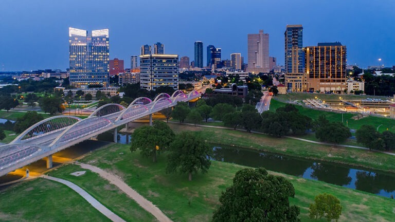 Fort Worth skyline.