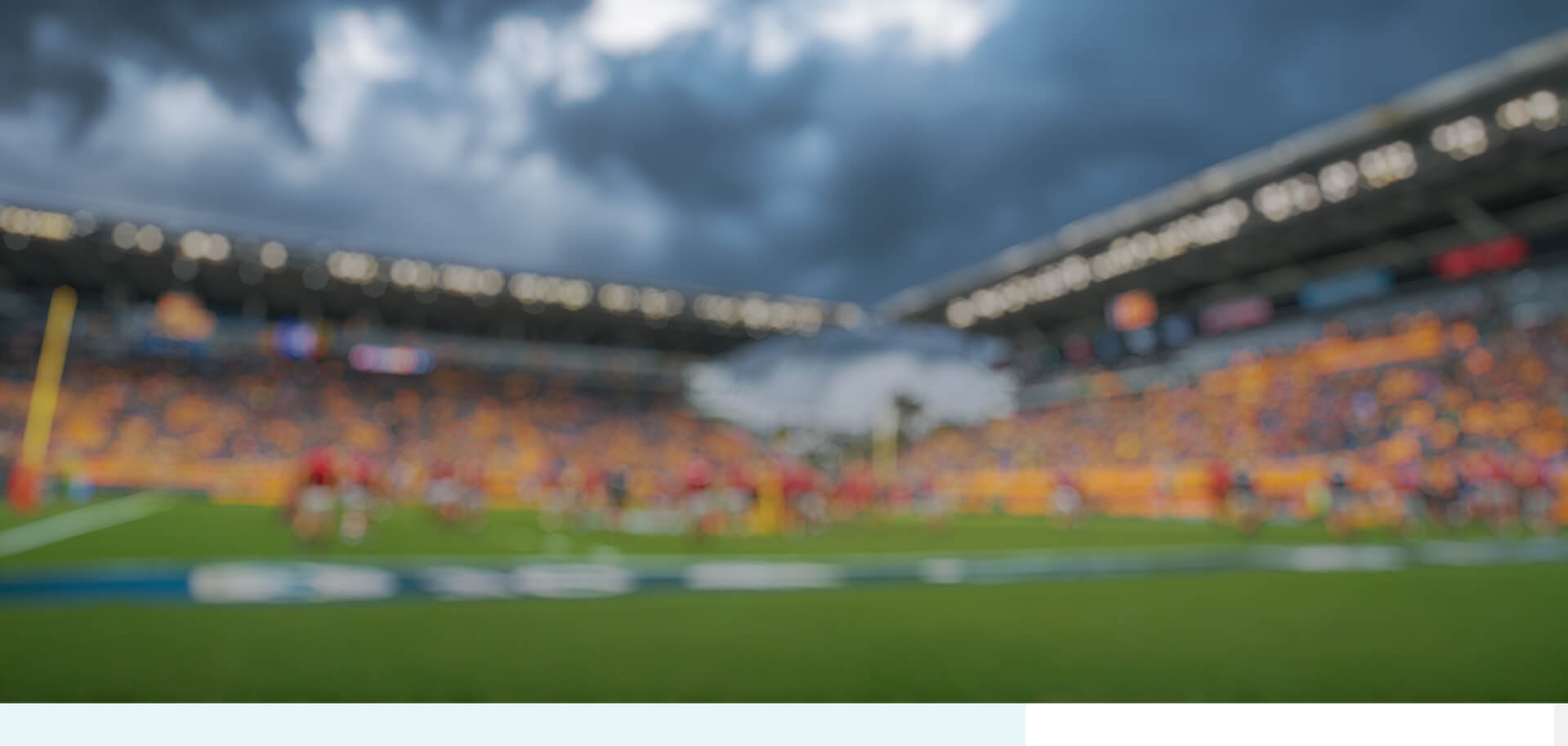 Stadium full of people